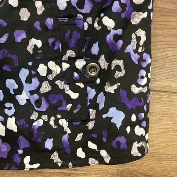 Charter Club Petite Women’s Purple Animal Print Lightweight Jacket Size PS - Picture 4 of 8
